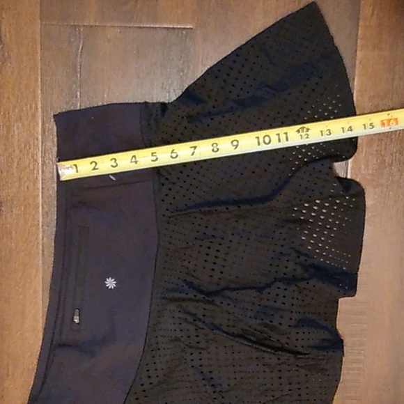 NEW ATHLETA A-GAME 14" SKIRT BLACK TENNIS SKIRT SZ XL SPORTS ATHLETIC CUTE - Picture 16 of 17